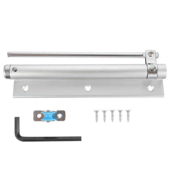Door Closer Closers Screen Latch Hinges Gate Lock Automatic Silver