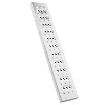 WRISTBIQUE Outdoor Stainless Steel Drain Cover 1Set Silver Rectangular Rainwater Drainage Slip Resistance