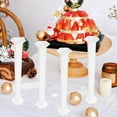 thumbnail image 2 of OULII 4Pcs Sand Table Roman Pillar Decor White Plastic Photo Prop for Home Decor, 2 of 8