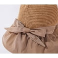 thumbnail image 7 of Diufon Wide Brim Straw Hat for Women Trendy Ruffled Hem Outdoor Beach Sun Hats Holiday Style Cap with Bow, 7 of 7