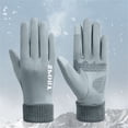 thumbnail image 1 of Outfmvch Gants Thermiques Hommes Gants d'Hiver pour Hommes Femmes - Écran Tactile Temps Froid Gants Tricotés Thermiques Chauds pour Course Conduite Randonnée Ski Gants Femmes Imperméables Bleu Taille Unique, 1 of 3