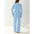 thumbnail image 3 of MINTREUS Women's Pajama Set Long Sleeve Sleepwear Ladies Soft Pjs Lounge Sets, 3 of 6