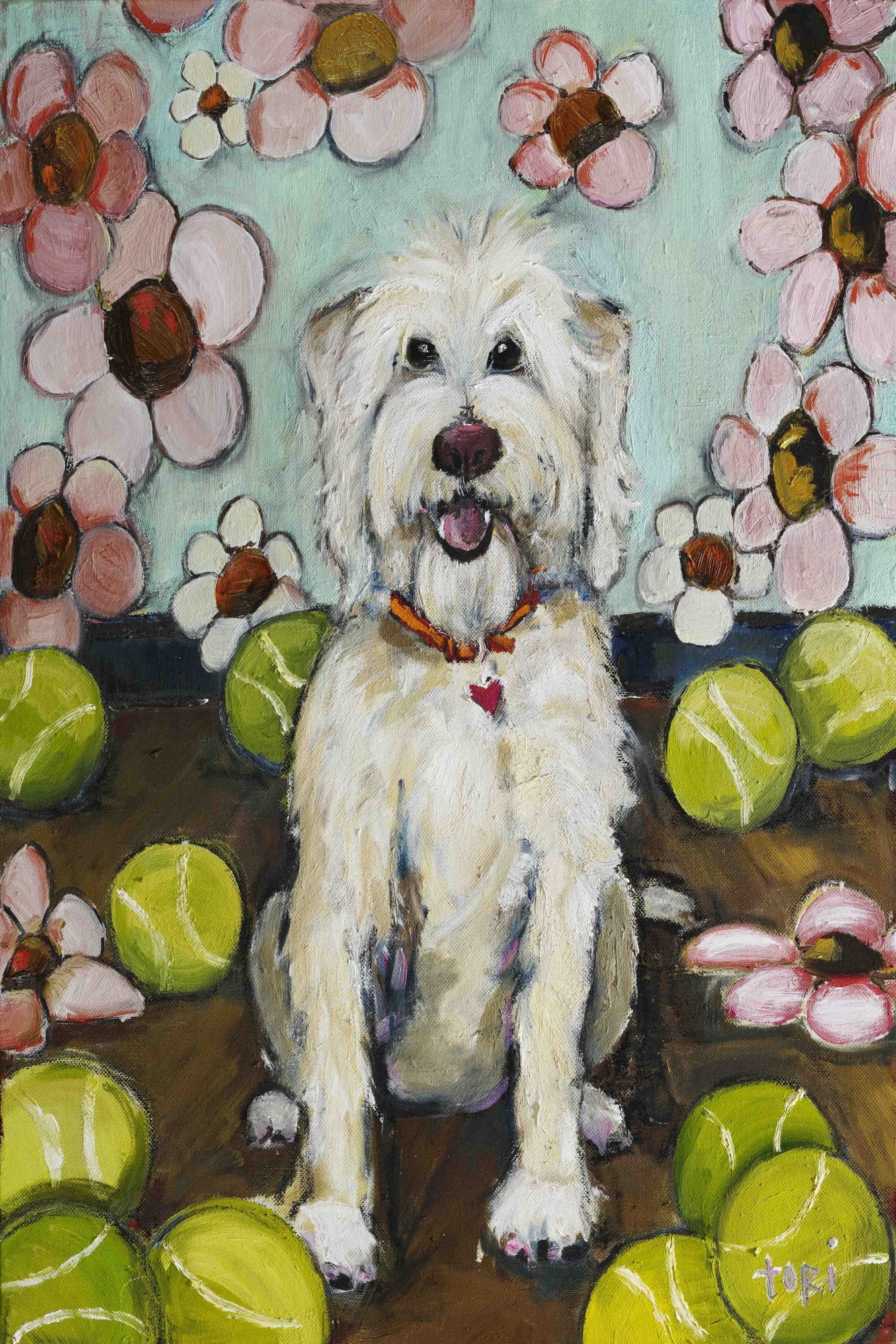 Marmont Hill "Rosie" by Tori Campisi Painting Print on Canvas