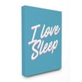 thumbnail image 2 of Stupell Industries I Love Sleep Typography Canvas Wall Art, 2 of 5
