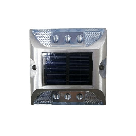 

Solar Pathway Marker LED Dock Light Waterproof Security Warning Lights White LED Light Road Stud Light for Patio Yard Home Pathway Stairs Garden