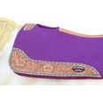 thumbnail image 3 of Horse SADDLE PAD  Western Contoured Wool Felt Moisture Wicking Purple 39RT04PR, 3 of 5