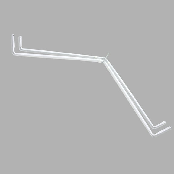 Lockseam Corner Window Double Curtain Rod