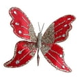thumbnail image 4 of Kuntesetty Butterfly Clip Christmas Ornament Decoration Indoor Home Glitter Decorative Red, 4 of 9