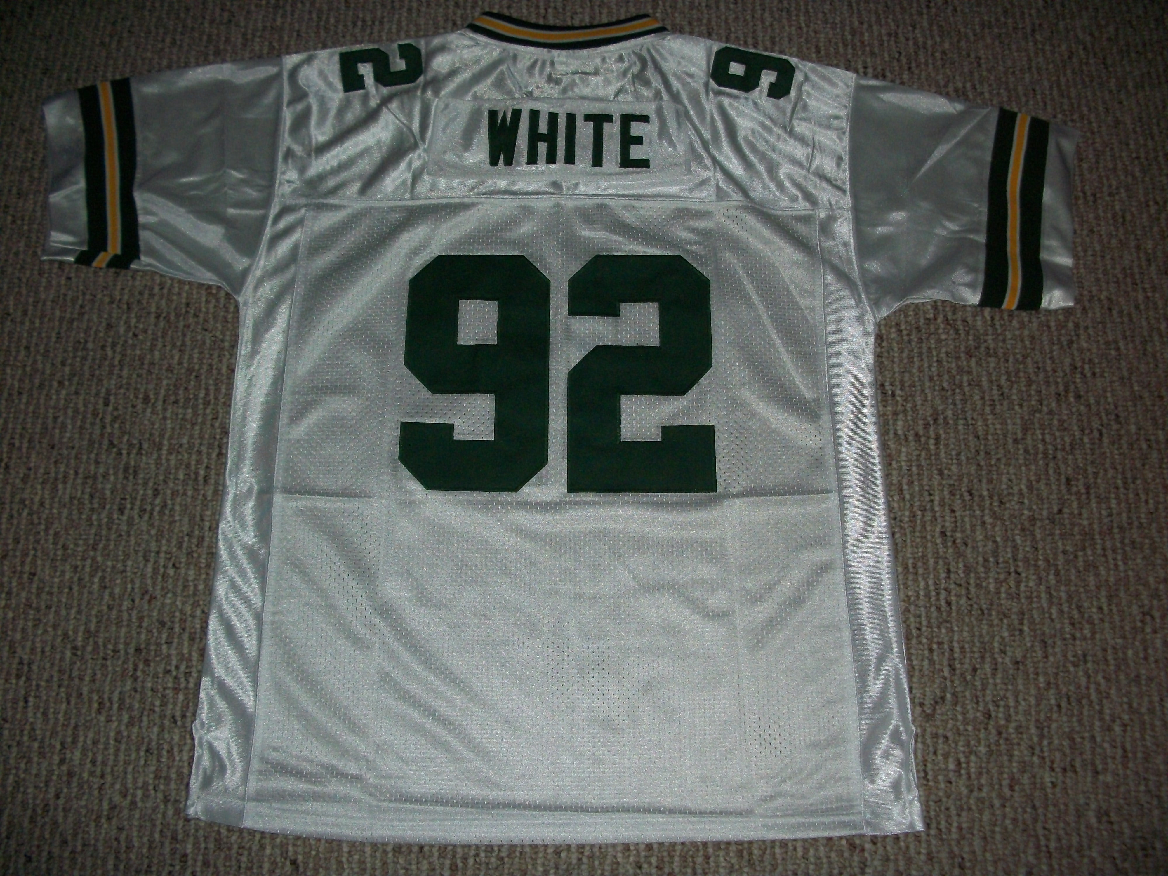 Unsigned Reggie Jersey #92 White Green Bay Custom Stitched White Football New No Brands/Logos Sizes S-3XL - Walmart.com