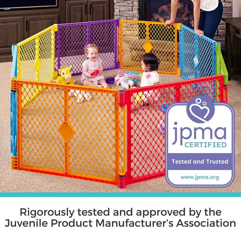 PLAY  PLAYJK Mサイズ Toddleroo by North States Superyard Colorplay Baby Playpen