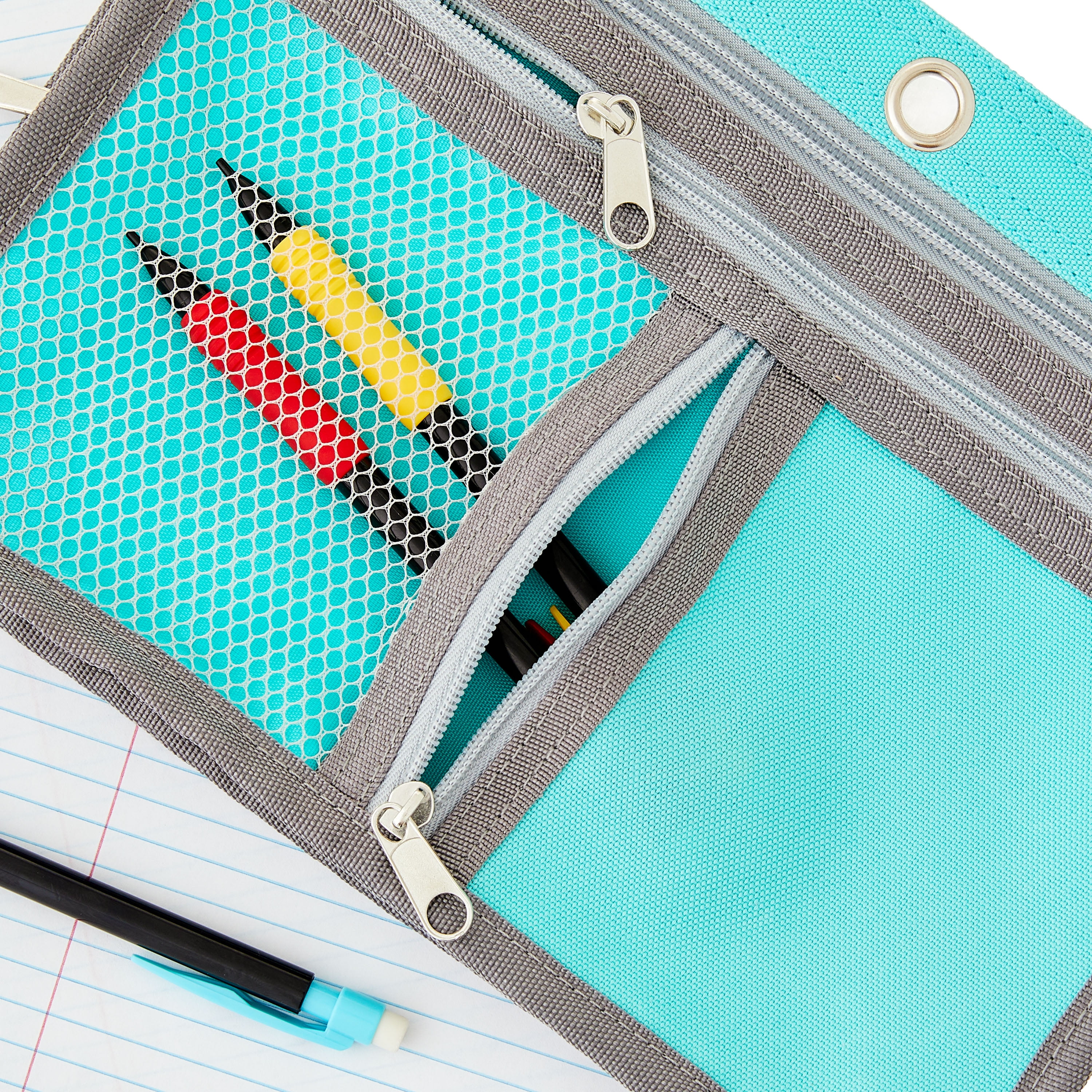 Pen+Gear Expandable Binder Pouch, Jade