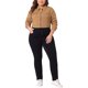thumbnail image 2 of Conjuntos de botones de jeans de mujer de talla grande Agnes Orinda, chaquetas de mezclilla recortadas 2X marrón, 2 of 6
