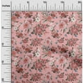 thumbnail image 2 of oneOone Cotton Flex Pink Fabric Florals Sewing Material Print Fabric By The Yard 40 Inch Wide, 2 of 4