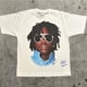 thumbnail image 3 of Camiseta de manga corta con estampado de monograma y retrato de tendencia Retro de calle alta, camiseta holgada informal Y2k Goth Harajuku Hip Hop para parejas, 3 of 4