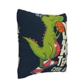 thumbnail image 2 of Bingfone Dinosaur Basketball Player Linen Throw Pillow Covers Cushion Case Pocket Button Vintage Farmhouse Pillowcase for Sofa Couch Bed 18"x18", 2 of 9