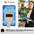 thumbnail image 5 of Dteck for Samsung Galaxy Tab A7 lite Case 8.7 Inch 2021 with Crossbody Strap, 360°Rotating Adjustable Shoulder Hand Strap & Stand Military Grade Shockproof Protective Case, Blue, 5 of 8