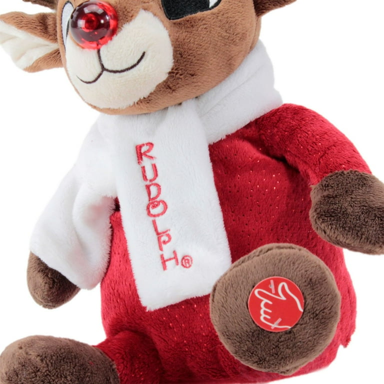 Rudolph The Red Nose Reindeer Musical Lighted TV - 8.5" Animated Holiday Figurine With Winter Scene