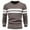 Coffee, variant on UVEASISHA Mens Crewneck Sweaters Lightweight Striped Knitted Pullover Sweater Ribbed Knit Long Sleeve Tops Dressy Casual Jumper Top Clearance Sale Coffee M