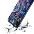 thumbnail image 4 of Moto E6 Plus Case, KAESAR Slim Hybrid Dual Layer Shockproof Hard Cover Graphic Fashion Cute Colorful Silicone Skin Cover Armor Case for Moto E6 Plus (Mandala), 4 of 4