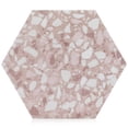 thumbnail image 4 of Industry Tile 9"x10" Terrazzo Hexagon Porcelain Matte Pink Floor/Wall Tile (8.08 sq. ft/Box), 4 of 7