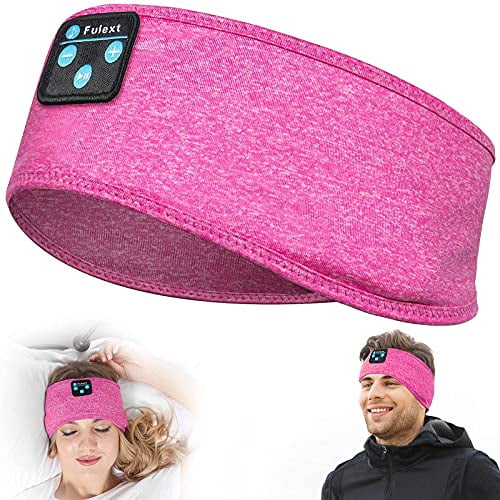 Fulext Auriculares para Dormir Bluetooth Diadema para Dormir, Auriculares para Dormir Música Deportes Diadema, Auriculares Ultra Suaves Diadema para Dormir de Lado, Regalos para Dormir para Hombres y