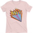 thumbnail image 1 of Kiss - Camiseta Estrellas para Mujer (Rosa), 1 of 2