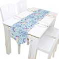 thumbnail image 5 of ColourLife Table Runner Unicorn Theme On Light Blue Washable Table Cloth Runner for Holiday Home Wedding Table Top Decoration 13x70 Inches, 5 of 5
