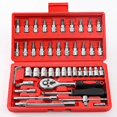 thumbnail image 1 of Socket Set F6 '' Chromemat, 46 Piecesred, 1 of 4