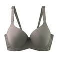 thumbnail image 2 of HOWPAY Wireless Bras For Women No Underwire Push Up Adjustable Straps Full Coverage Stretch Supportive Bralettes Soft Comfortable T-Shirt Bra Dark Gray 90C, 2 of 4