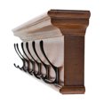 thumbnail image 4 of Home Wall Decorative Antique Brass Hardware 6 Hook Coat Rack - Brown Antique, 4 of 7