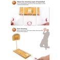 thumbnail image 5 of Juguete de baloncesto con dedos, juego de juegos de baloncesto de madera, juguete deportivo divertido, máquina de tiro, mesa portátil, juegos interactivos para padres e hijos, 5 of 5