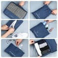 thumbnail image 6 of PartyKindom Navy Travel Storage Bags 7Pcs Compression Packing Cubes for Suitcases, 6 of 9