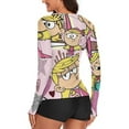 thumbnail image 3 of The Loud House Women's Sunscreen Shirt Long Sleeve Workout Tops Crewneck Soft Comfy Tees Casual T-Shirt L, 3 of 7