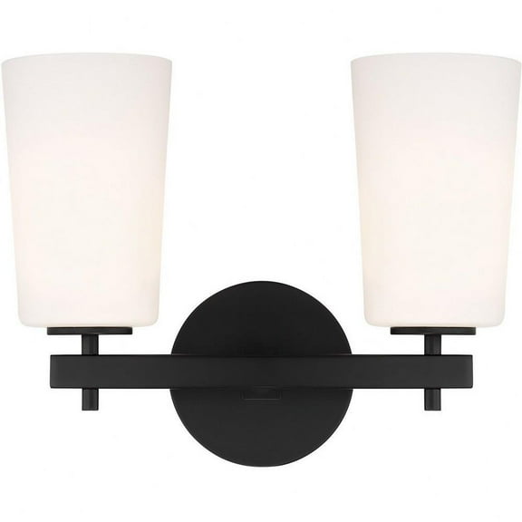 2 Light Wall Mount-11.5 inches Tall and 14.75 inches Wide-Black Finish Bailey Street Home 49-Bel-4661461