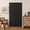 Black Stripes, variant on Boho Door Curtains for Doorway, Bohemian Semi Blackout Curtains Privacy Embroidery Drape Decor for Temporary Room Dividers Bedroom Living Room, Rod Pocket 1 Panel 37" W x 80" L, Natural