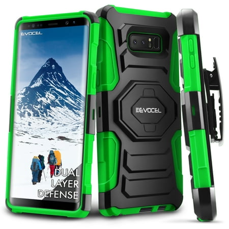 Galaxy Note 8 Case, Evocel [Belt Clip Holster] [Kickstand] [Dual Layer] New Generation Phone Case for Galaxy Note 8, (Galaxy Note 8 Best Case)
