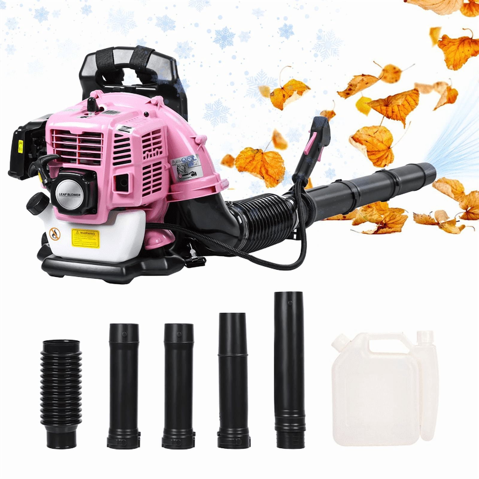 Gas Leaf Blower, 52CC 1.7 HP 2-Stroke Backpack Leaf Blower, 550 CFM , 200 MPH , Powerful Clearing Performance and Ergonomic Harness System