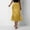 #6Yellow, variant on Byworldtasic Womens Skirts Women's Satin High Waist Hidden Elasticized Waistband Flared Casual A Line Midi Skirt