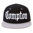 thumbnail image 1 of FA Snaps Compton City Snapback Hat Cap - Negro / Gris Gravity Threads Gorra de béisbol, 1 of 2