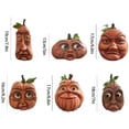thumbnail image 2 of Adornos expresivos de cabeza de calabaza de Halloween, decoraciones de jardín interior, cabeza de calabaza de anciano, adornos de calabaza (B), 2 of 4