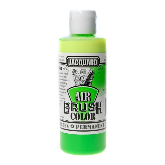 Airbrush Color fluorescent, green, 4 oz. (pack of 3)