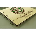 thumbnail image 2 of Personalised Tree Design Wood Engraved Advice Book Handmade Bride & Groom Wedding Guestbook, 2 of 2