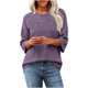 thumbnail image 2 of Neewe Women's Casual 3/4 Sleeve T-Shirts Round Neck Tunic Tops Basic Tees Blouses Business Pullover, 2 of 6