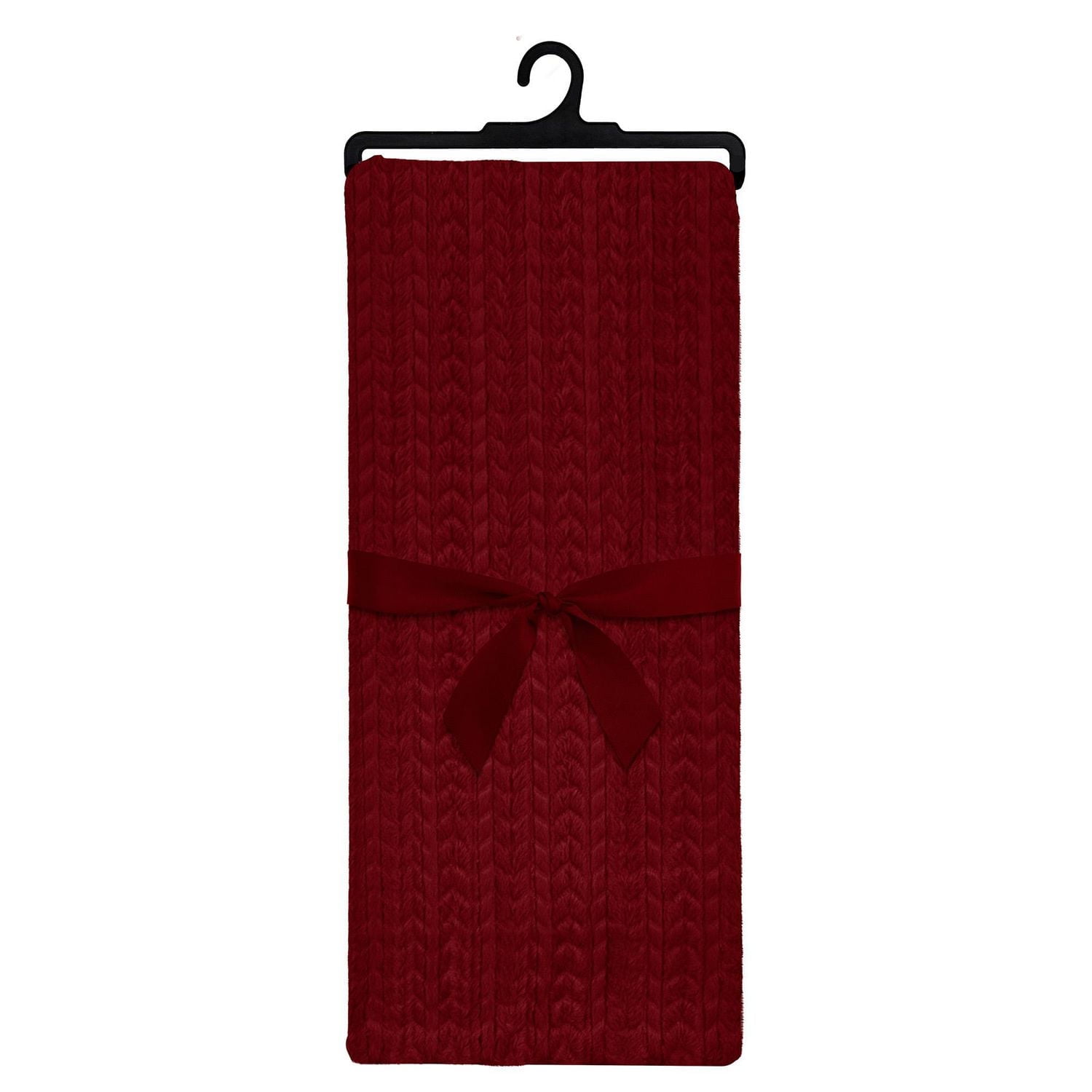 Faux Fur Throw Merlot