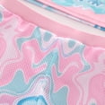 thumbnail image 4 of Tiijoy Toddler Girls Swimsuit Cartoon Short Sleeve Rash Guard Shorts with Swim Cap, 3-Piece, Sizes 3-14, 4 of 6
