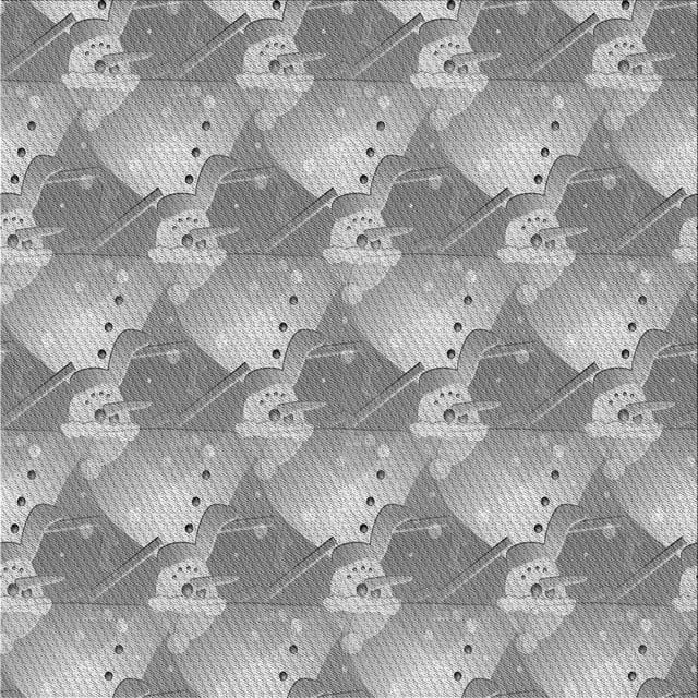 Ahgly Company Tapis d'Intérieur Lavable en Machine Carré Gris Platine, 6 Pieds Carré