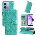 thumbnail image 3 of Funda tipo cartera GANGXUN para OPPO A5x 4G/5G , diseño girasol, cuero PU, soporte, cierre magnético, tarjetero, 3 of 5