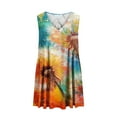 thumbnail image 3 of Viikei Womens Summer Dresses,Dresses for Women Plus SizeWomen's Summer Print Casual Loose Sleevless V-Neck Dress Multicolor XXL, 3 of 6