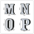 thumbnail image 6 of YSITIAN LED Marquee Letter Lights-DIY Marquee Lights Up Letter Signs 26 Alphabet Signs For Wedding, Birthday, Party， Bar Decoration （Letter N） YT-14688, 6 of 6