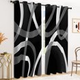 thumbnail image 2 of Tchckioa Blackout Curtains for Living Room,52x84 Inch Abstract Line Grommet Drapes,2 Panels, 2 of 6